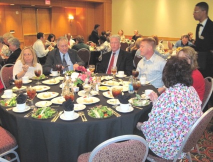 SATRO attendees networking at lunch break